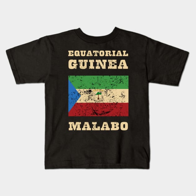 Flag of Equatorial Guinea Kids T-Shirt by KewaleeTee